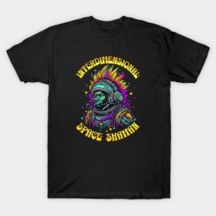 INTERDIMENSIONAL SPACE SHAMAN-gold T-Shirt